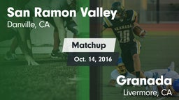 Matchup: San Ramon Valley vs. Granada  2016
