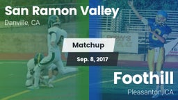 Matchup: San Ramon Valley vs. Foothill  2017