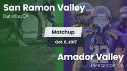 Matchup: San Ramon Valley vs. Amador Valley  2017