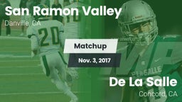 Matchup: San Ramon Valley vs. De La Salle  2017