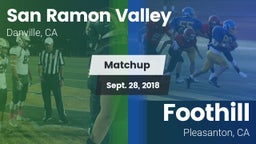 Matchup: San Ramon Valley vs. Foothill  2018