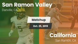 Matchup: San Ramon Valley vs. California  2019