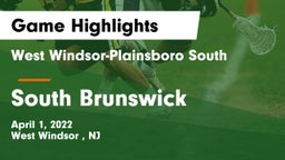 West Windsor-Plainsboro South  vs South Brunswick  Game Highlights - April 1, 2022