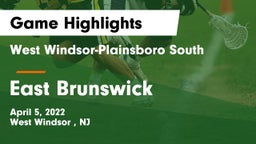 West Windsor-Plainsboro South  vs East Brunswick  Game Highlights - April 5, 2022