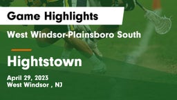 West Windsor-Plainsboro South  vs Hightstown  Game Highlights - April 29, 2023