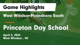 West Windsor-Plainsboro South  vs Princeton Day School Game Highlights - April 4, 2024