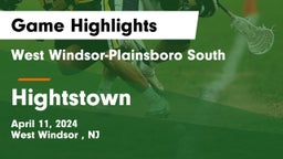 West Windsor-Plainsboro South  vs Hightstown  Game Highlights - April 11, 2024