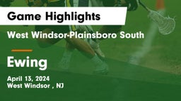 West Windsor-Plainsboro South  vs Ewing  Game Highlights - April 13, 2024