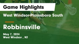 West Windsor-Plainsboro South  vs Robbinsville  Game Highlights - May 7, 2024