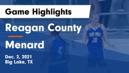 Reagan County  vs Menard  Game Highlights - Dec. 2, 2021