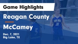 Reagan County  vs McCamey  Game Highlights - Dec. 7, 2021