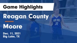 Reagan County  vs Moore  Game Highlights - Dec. 11, 2021