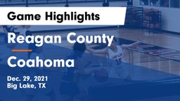 Reagan County  vs Coahoma  Game Highlights - Dec. 29, 2021