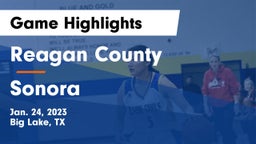 Reagan County  vs Sonora  Game Highlights - Jan. 24, 2023