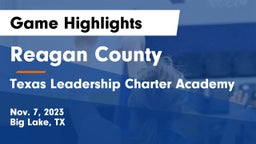 Reagan County  vs Texas Leadership Charter Academy  Game Highlights - Nov. 7, 2023