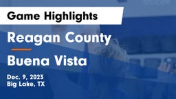 Reagan County  vs Buena Vista  Game Highlights - Dec. 9, 2023
