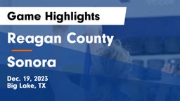 Reagan County  vs Sonora  Game Highlights - Dec. 19, 2023