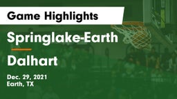 Springlake-Earth  vs Dalhart  Game Highlights - Dec. 29, 2021