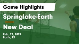 Springlake-Earth  vs New Deal  Game Highlights - Feb. 22, 2023