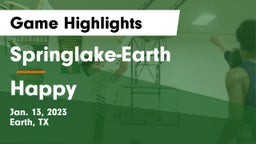 Springlake-Earth  vs Happy  Game Highlights - Jan. 13, 2023
