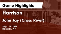 Harrison  vs John Jay  (Cross River) Game Highlights - Sept. 11, 2021