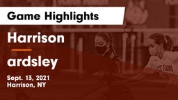 Harrison  vs ardsley Game Highlights - Sept. 13, 2021