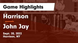 Harrison  vs John Jay  Game Highlights - Sept. 20, 2022