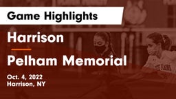 Harrison  vs Pelham Memorial  Game Highlights - Oct. 4, 2022