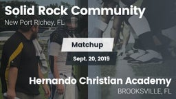 Matchup: Solid Rock Community vs. Hernando Christian Academy 2019