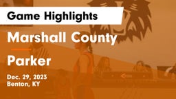 Marshall County  vs Parker Game Highlights - Dec. 29, 2023