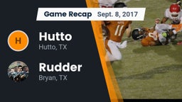 Recap: Hutto  vs. Rudder  2017