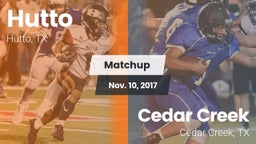 Matchup: Hutto  vs. Cedar Creek  2017