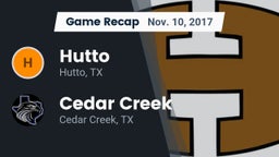 Recap: Hutto  vs. Cedar Creek  2017