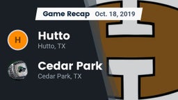 Recap: Hutto  vs. Cedar Park  2019