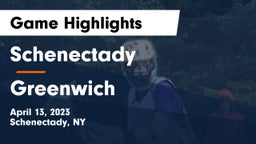 Schenectady  vs Greenwich  Game Highlights - April 13, 2023