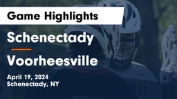 Schenectady  vs Voorheesville  Game Highlights - April 19, 2024