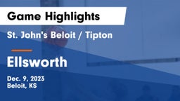 St. John's Beloit / Tipton vs Ellsworth  Game Highlights - Dec. 9, 2023