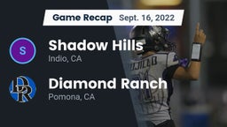 Recap: Shadow Hills  vs. Diamond Ranch  2022