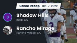 Recap: Shadow Hills  vs. Rancho Mirage  2022