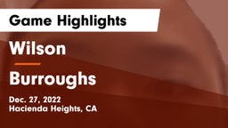 Wilson  vs Burroughs  Game Highlights - Dec. 27, 2022