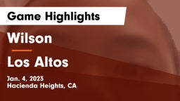 Wilson  vs Los Altos  Game Highlights - Jan. 4, 2023