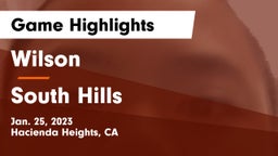 Wilson  vs South Hills Game Highlights - Jan. 25, 2023