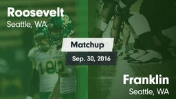 Matchup: Roosevelt High vs. Franklin  2016