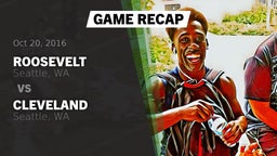 Recap: Roosevelt  vs. Cleveland  2016