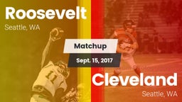 Matchup: Roosevelt High vs. Cleveland  2017