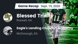 Recap: Blessed Trinity  vs. Eagle's Landing Christian Academy  2020