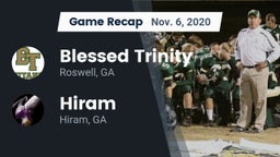 Recap: Blessed Trinity  vs. Hiram  2020