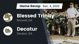 Recap: Blessed Trinity  vs. Decatur  2020