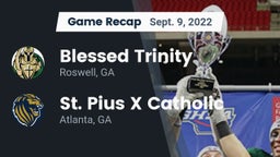 Recap: Blessed Trinity  vs. St. Pius X Catholic  2022