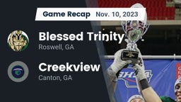 Recap: Blessed Trinity  vs. Creekview  2023